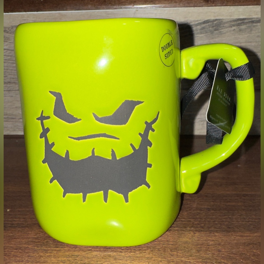 🥰 Rae Dunn Tim Burton's Lime Green OOGIE BOOGIE Nightmare Before Christmas Mug